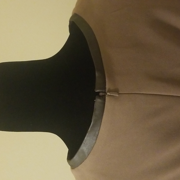 Mocha and Brown Anne Klein Sleeveless Dress - Picture 6 of 9